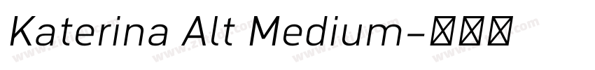 Katerina Alt Medium字体转换